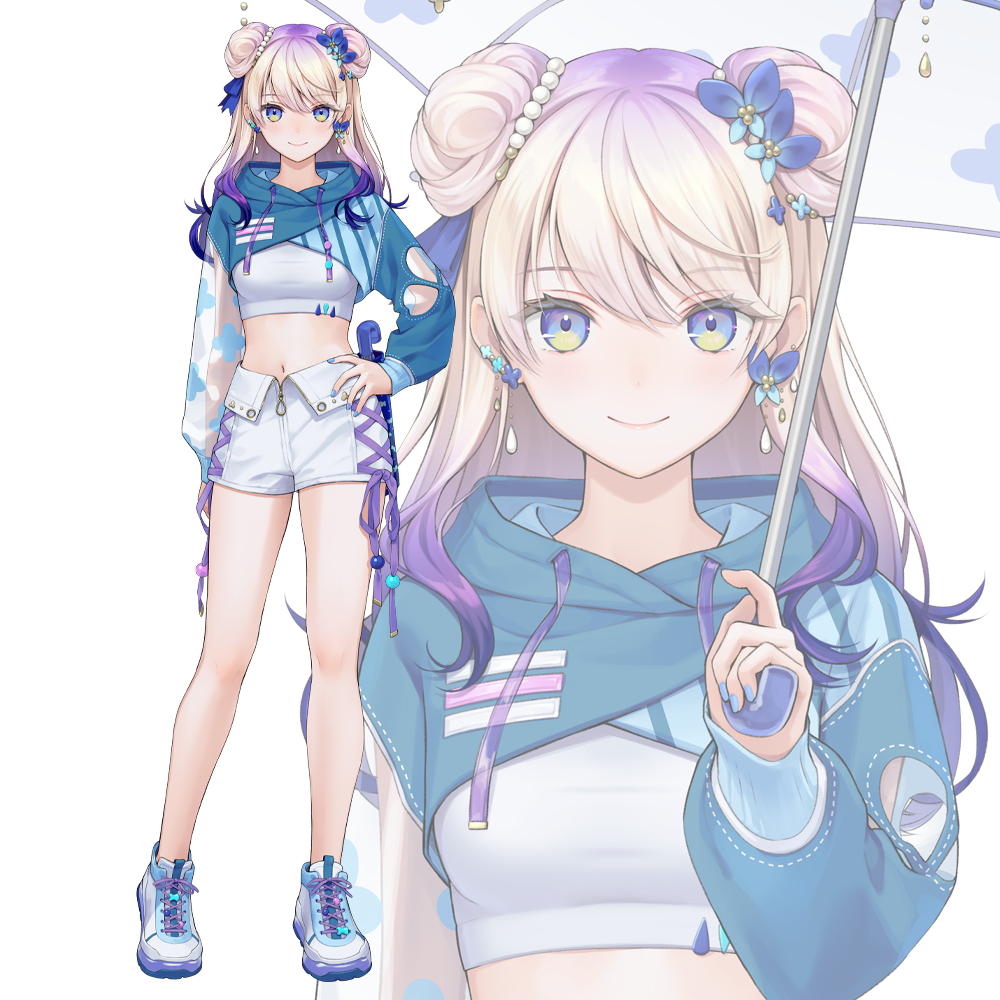 This is a pixiv picture whose title is 『HareVare』縹ツユ.