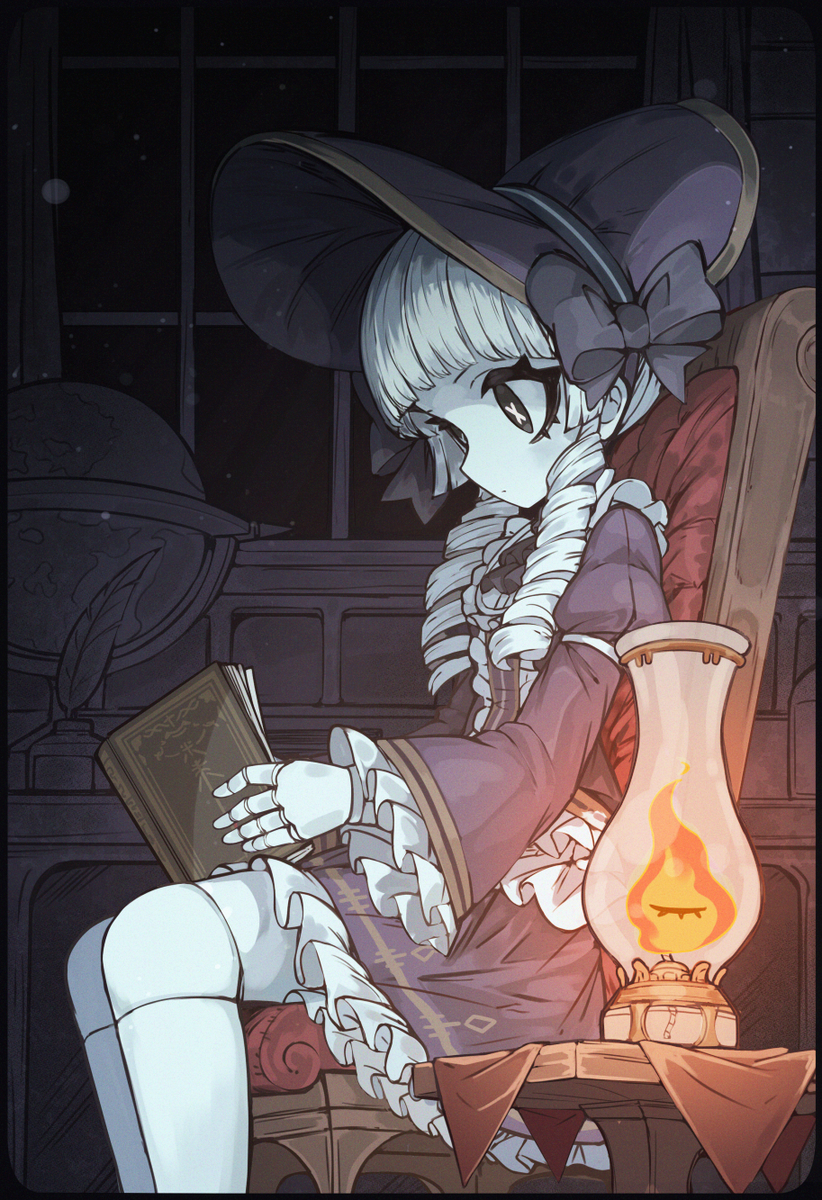 This is a pixiv picture whose title is 📖.