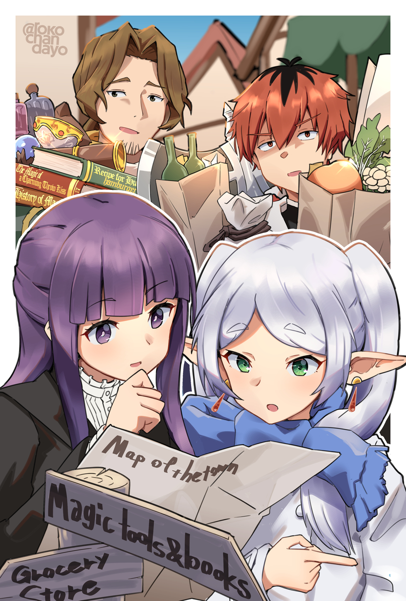 This is a pixiv picture whose title is 買い出し.
