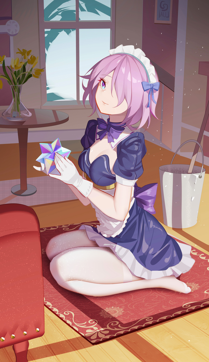 This is a pixiv picture whose title is 速涂day48 玛修.