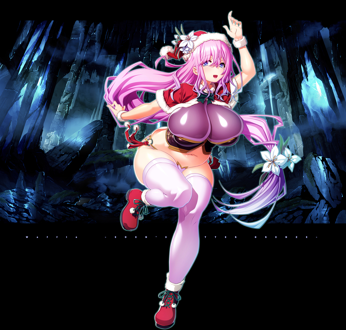 This is a pixiv picture whose title is 【優雅に聖夜を舞う天使】レーシィ.