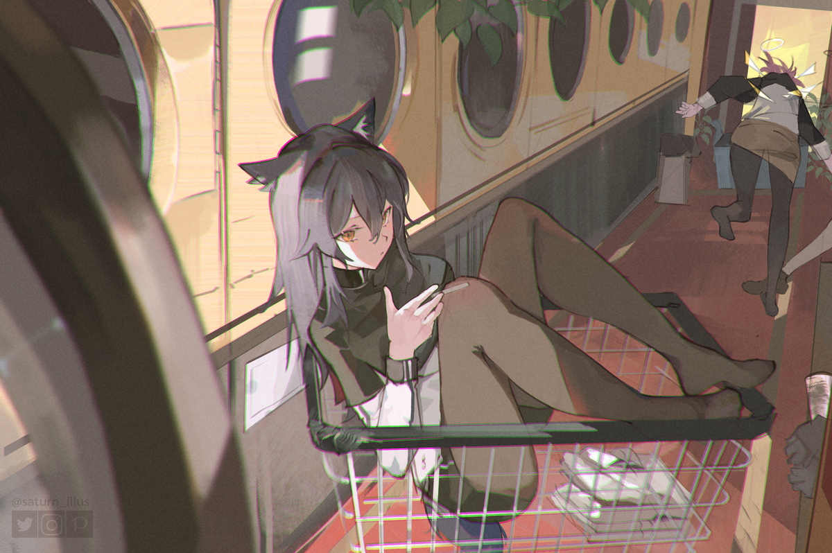 This is a pixiv picture whose title is 10 AM.