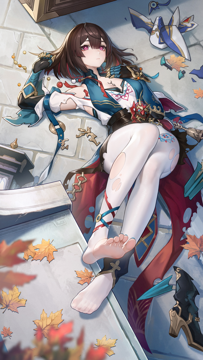 This is a pixiv picture whose title is 雪衣.