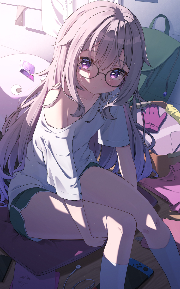 This is a pixiv picture whose title is 🗿.