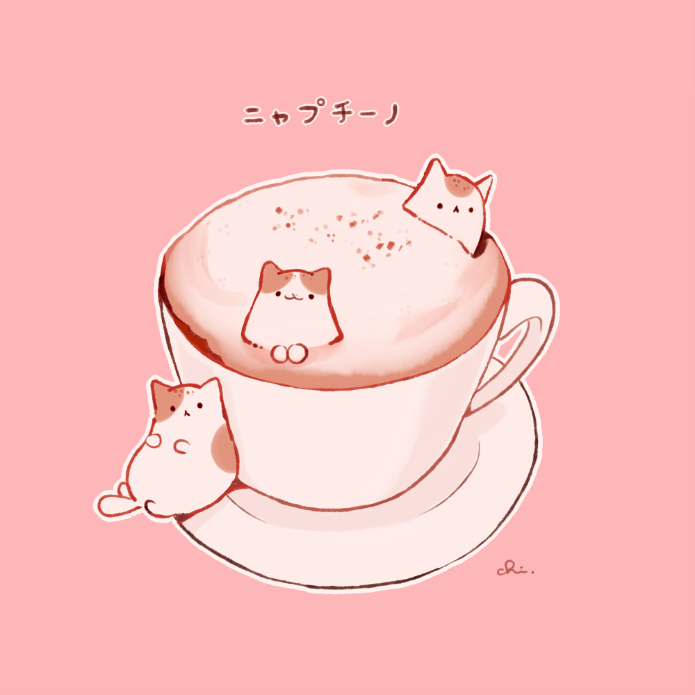 This is a pixiv picture whose title is ニャプチーノ.