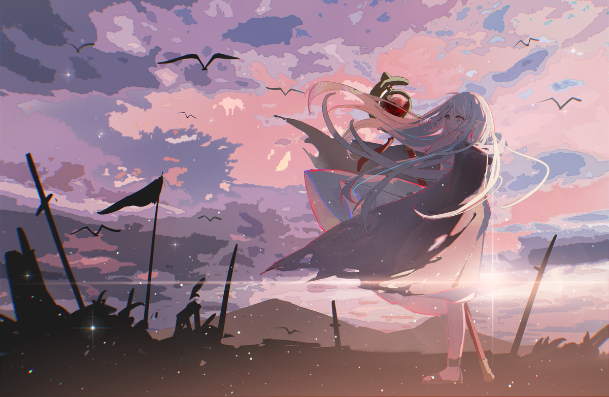 This is a pixiv picture whose title is 旅行芙芙.