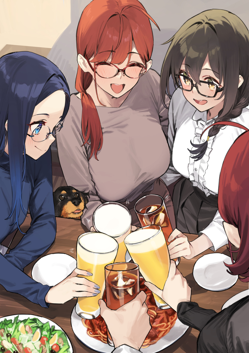 This is a pixiv picture whose title is 近視の姉＃138.