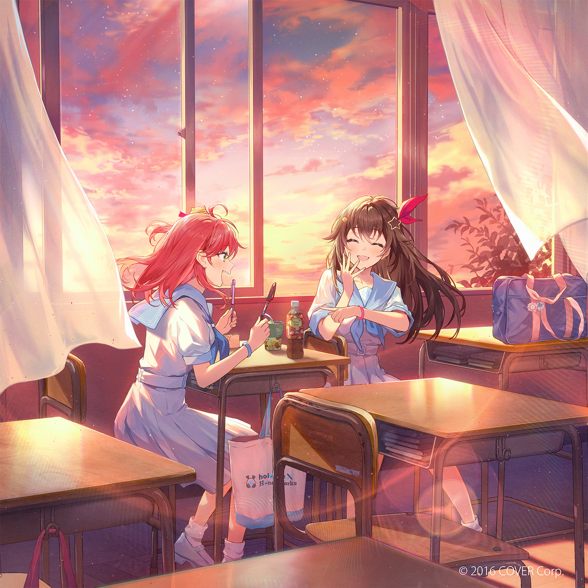 This is a pixiv picture whose title is 明日は文化祭.