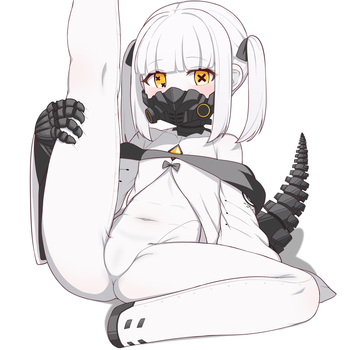 This is a pixiv picture whose title is 柔軟なアインちゃん.