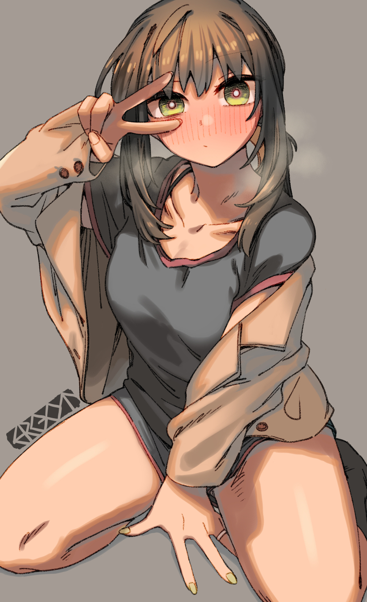 This is a pixiv picture whose title is ✌️.