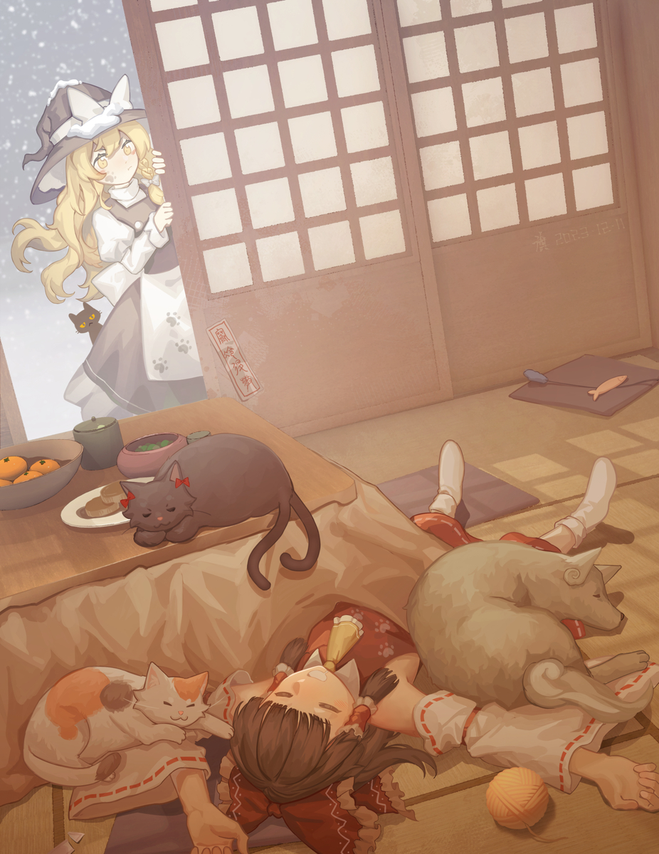 This is a pixiv picture whose title is 温暖的神社.