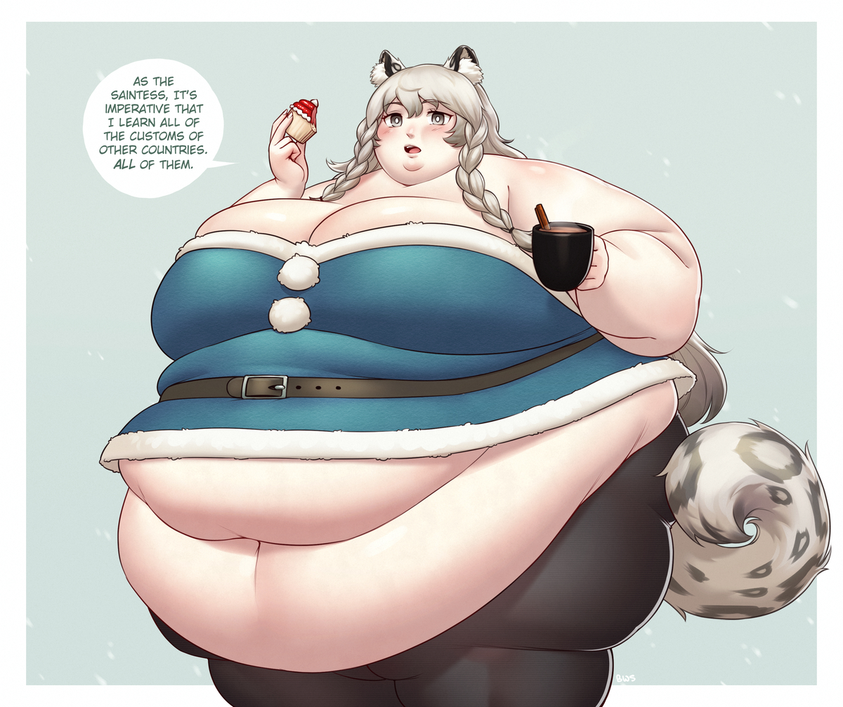 This is a pixiv picture whose title is Large Saint Thicc.