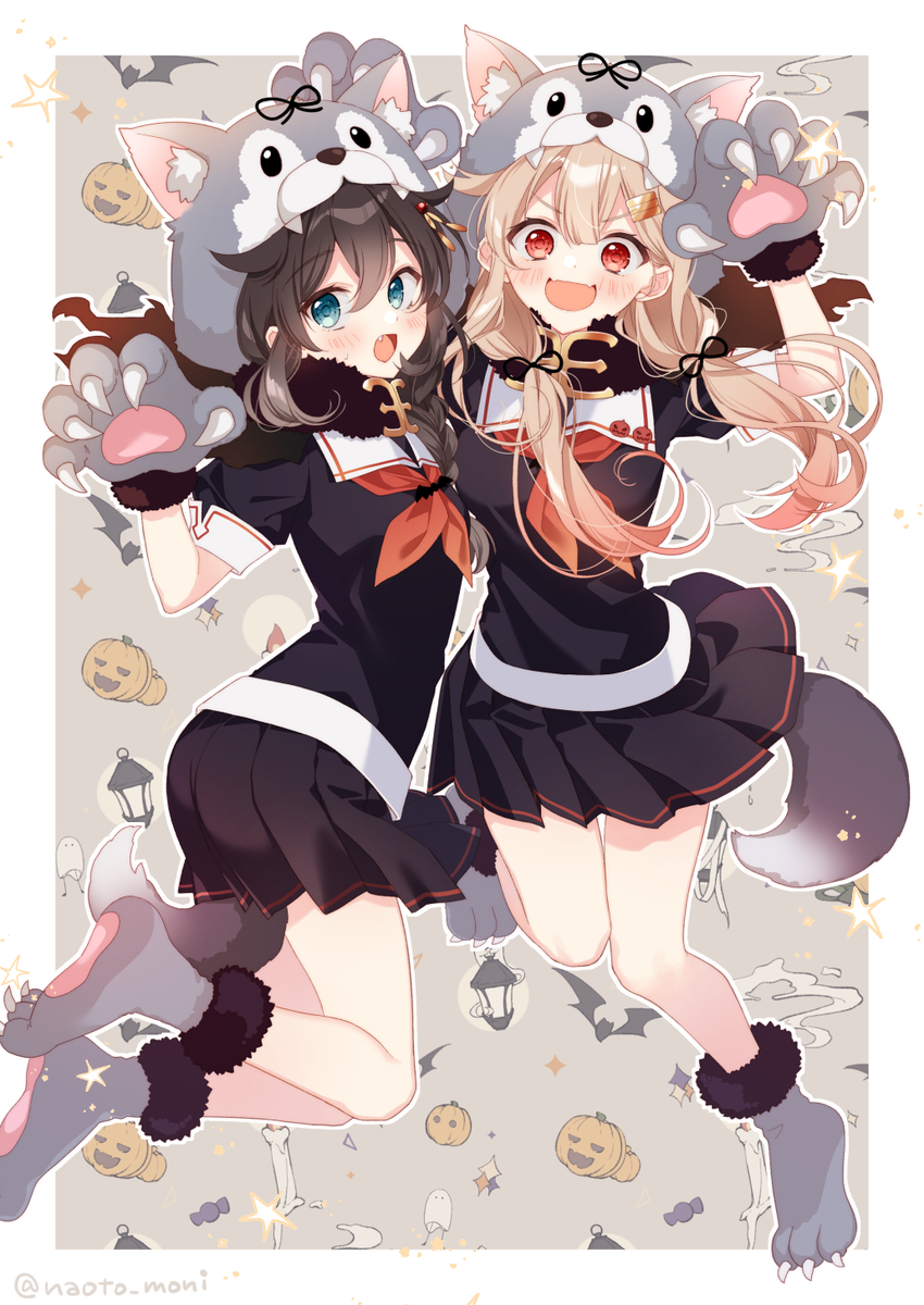 This is a pixiv picture whose title is トリックオアトリート！.