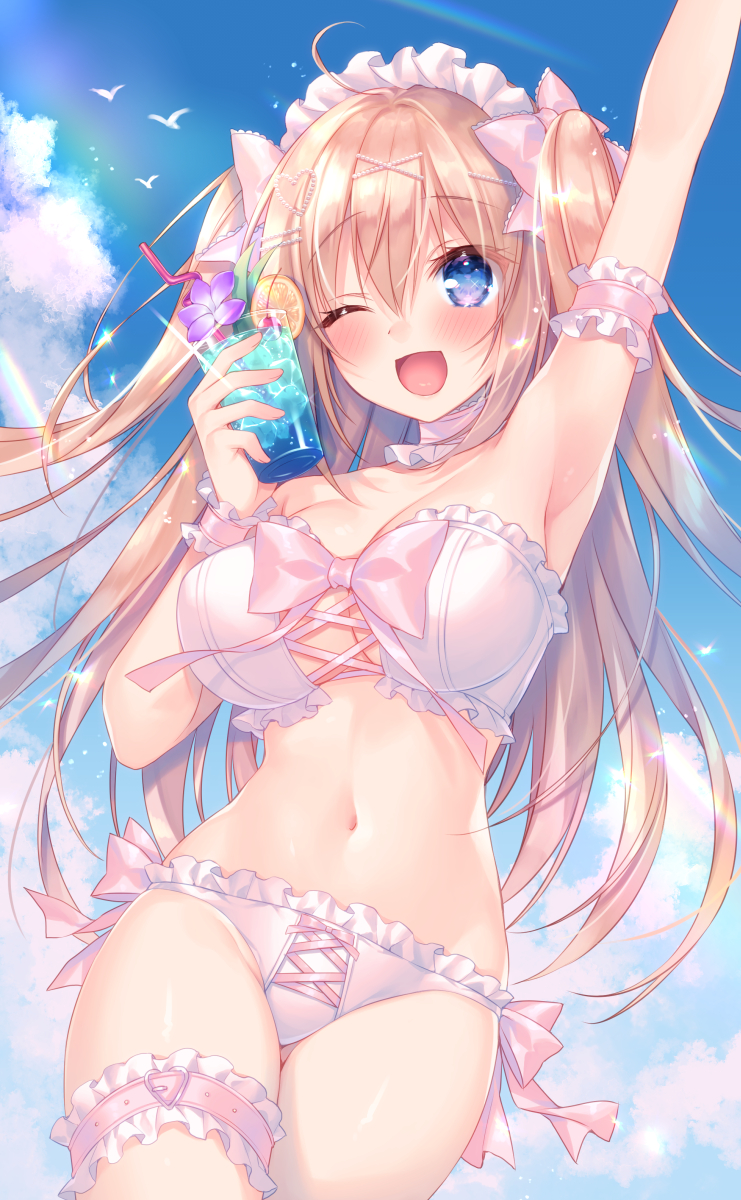 This is a pixiv picture whose title is 水着れーちゃん.