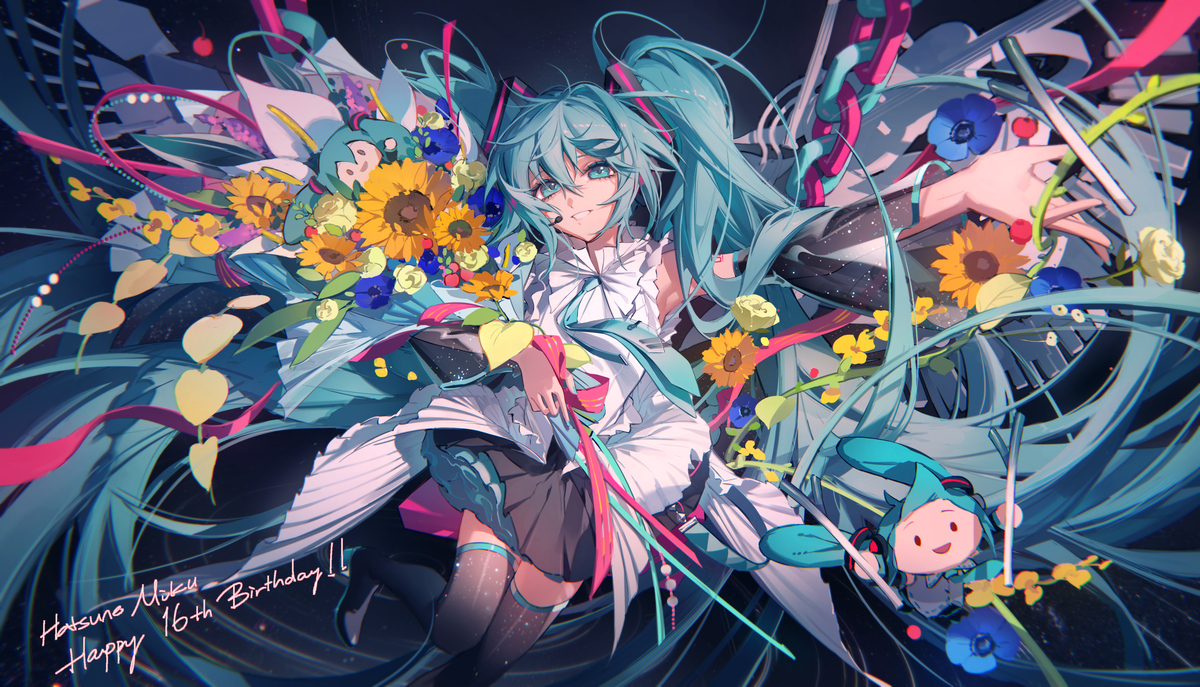 This is a pixiv picture whose title is HATSUNE MIKU EXPO 10周年纪念.