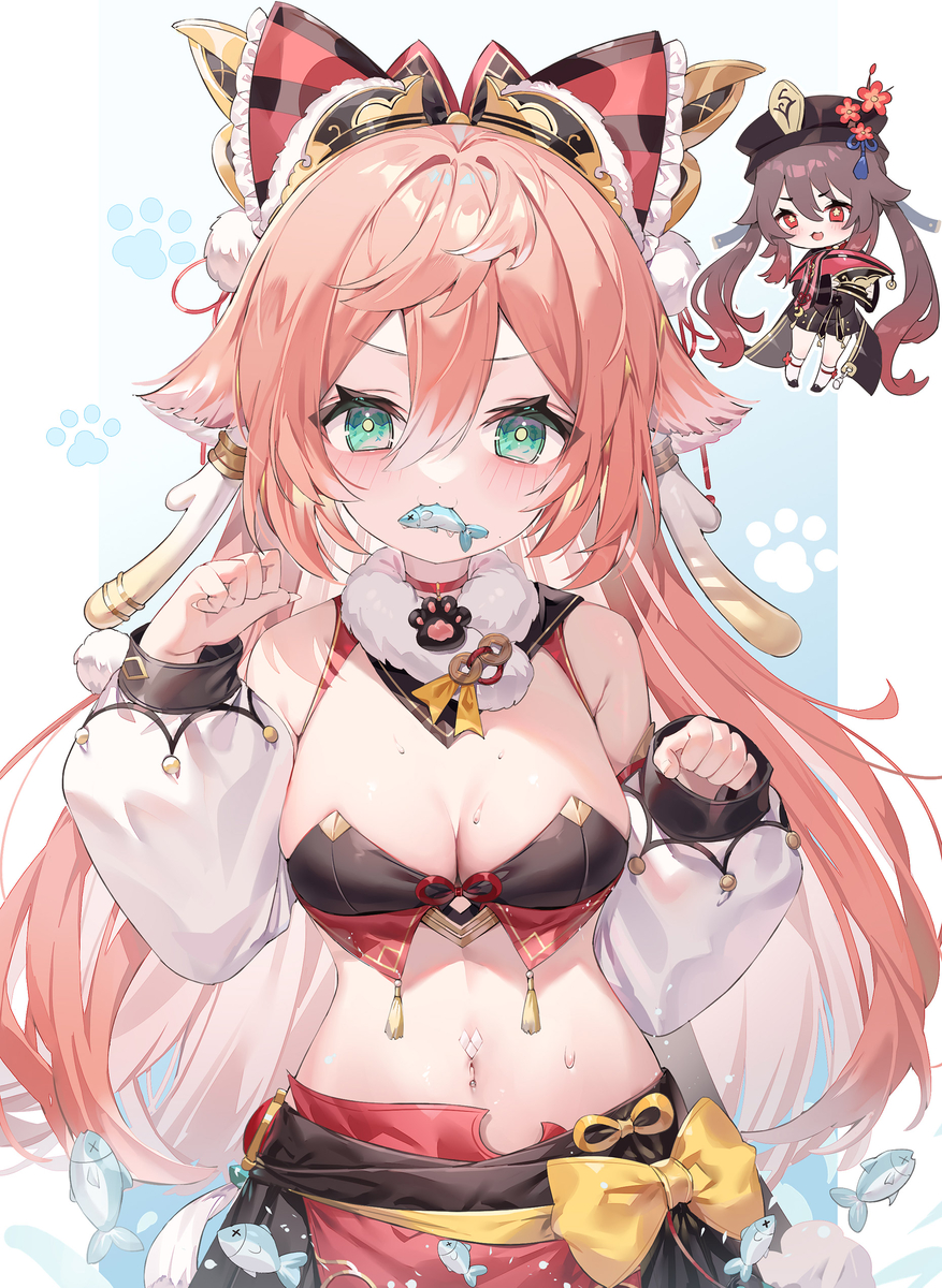 This is a pixiv picture whose title is 鱼~.