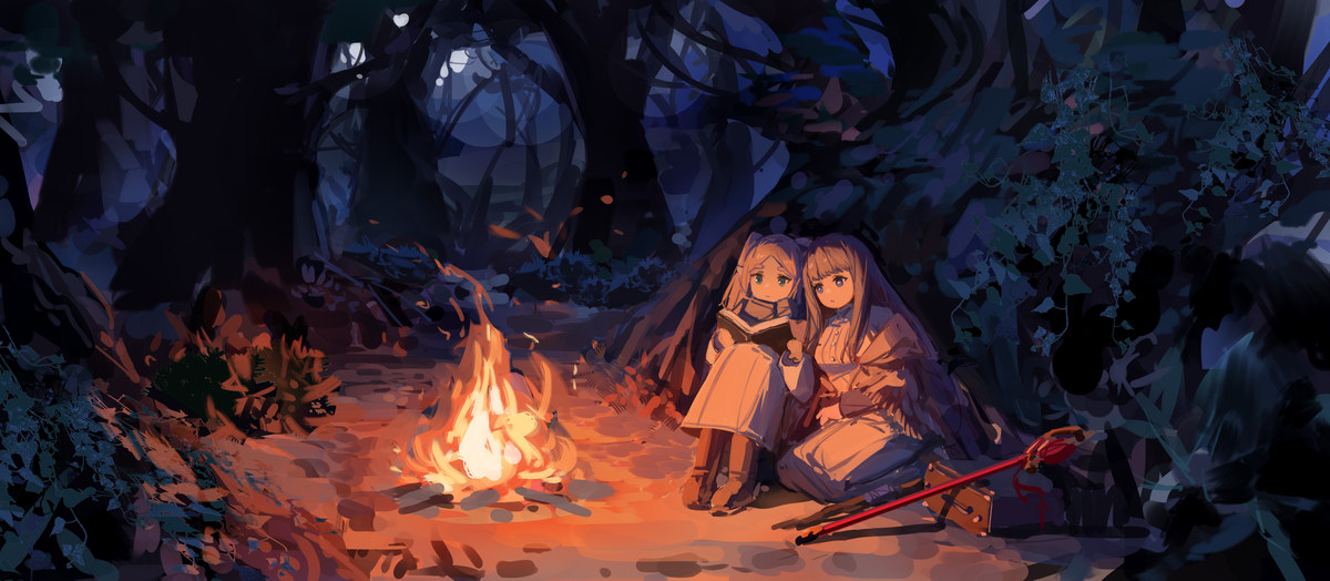 This is a pixiv picture whose title is 火.
