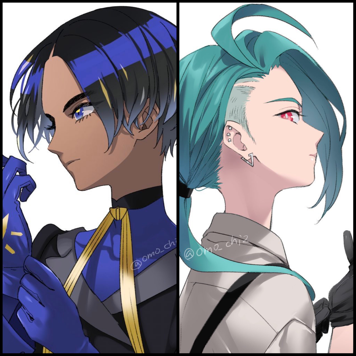 This is a pixiv picture whose title is 髪型変更まとめ.