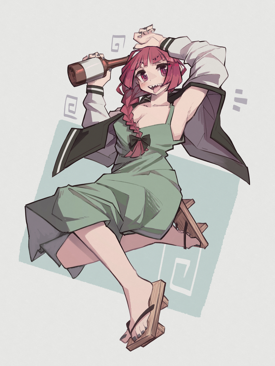 This is a pixiv picture whose title is Kikuri my beloved🍷.