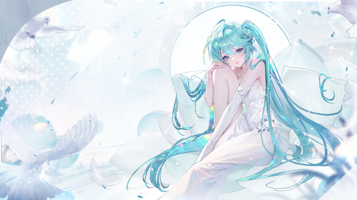 This is a pixiv picture whose title is miku.