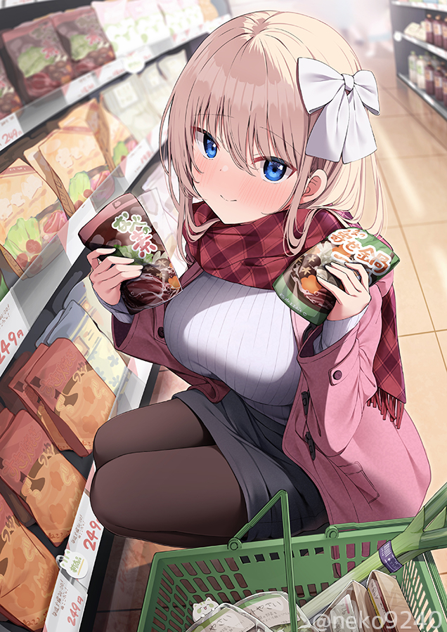 This is a pixiv picture whose title is 「どれにする・・・？」.