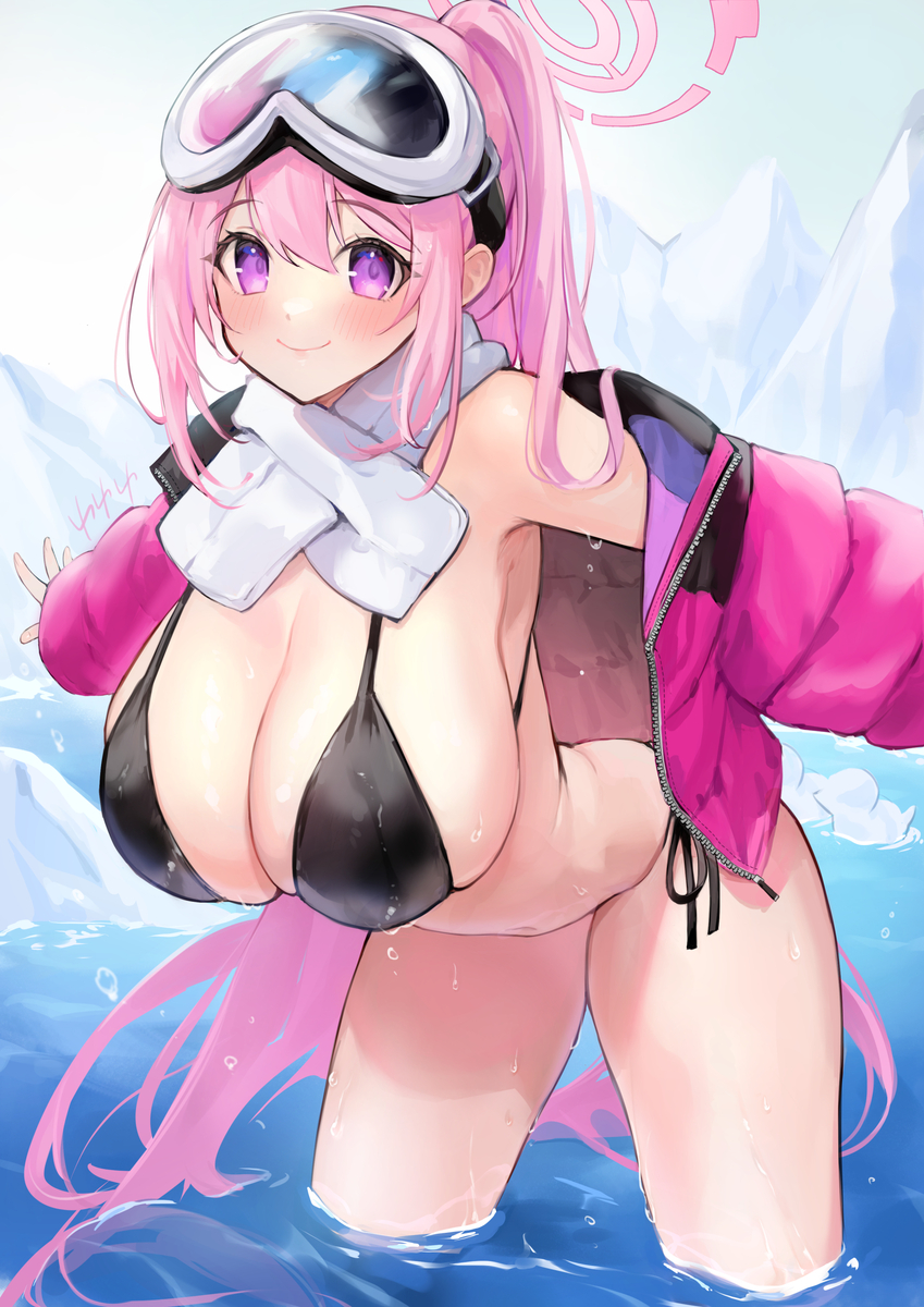 This is a pixiv picture whose title is 水着エイミ.