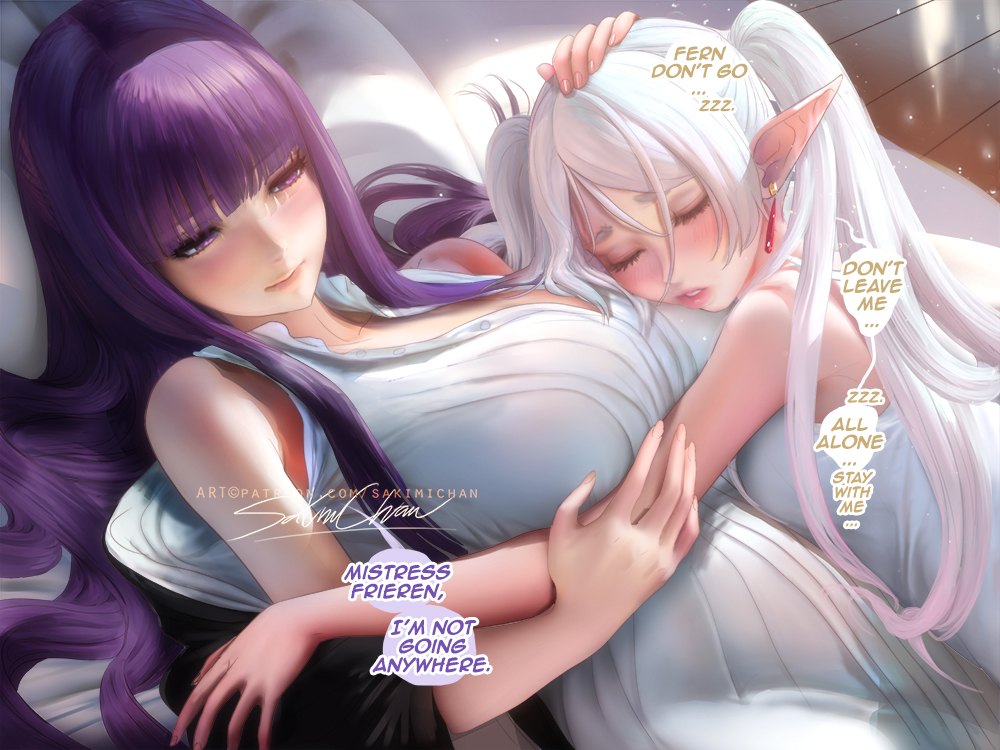 This is a pixiv picture whose title is Fern spoils Frieren 1.