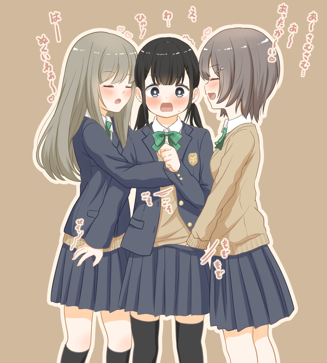 This is a pixiv picture whose title is 暖まる百合サンド.