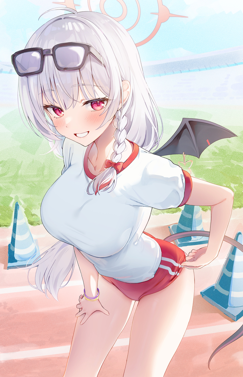 This is a pixiv picture whose title is 体操服ハルナ.