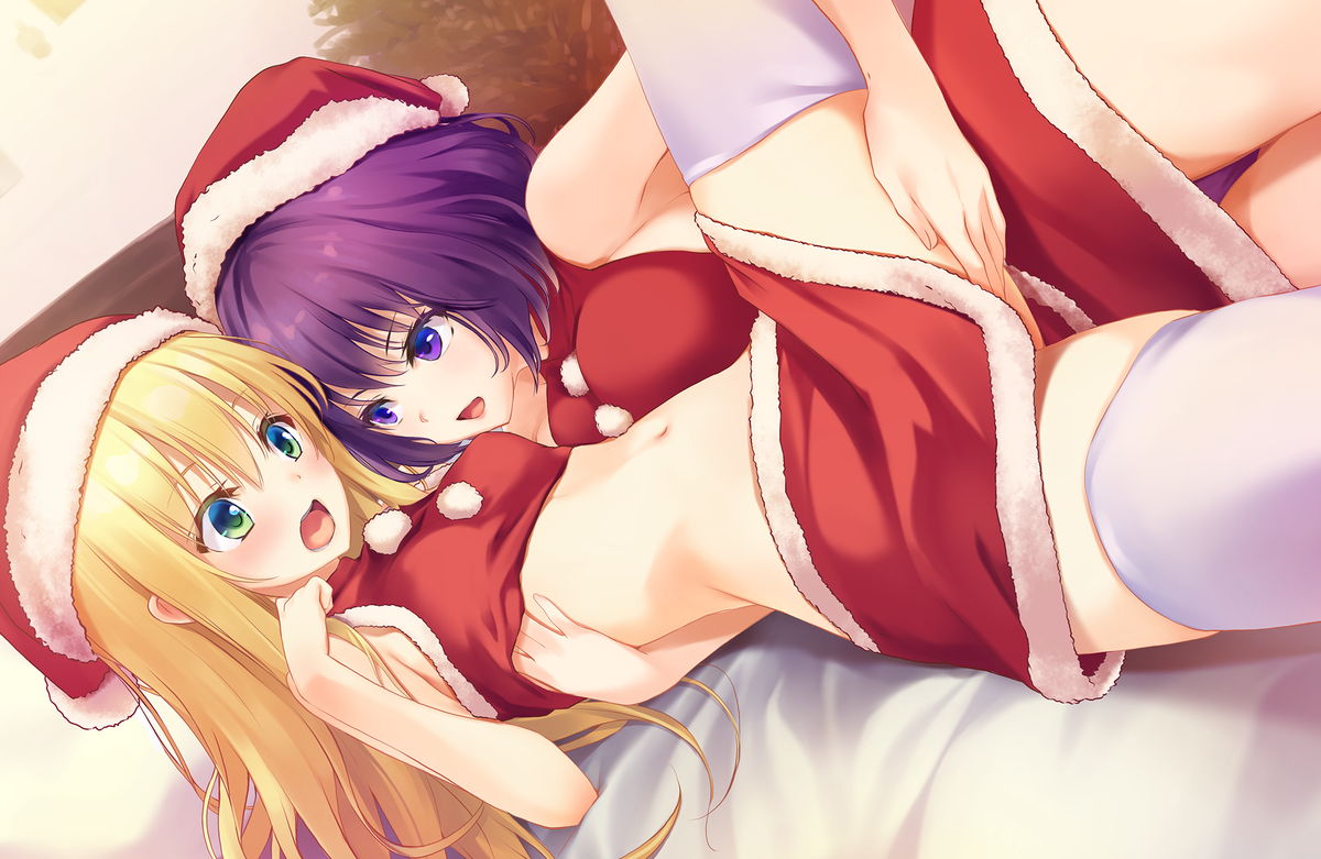 This is a pixiv picture whose title is クリスマス サンタっ娘.