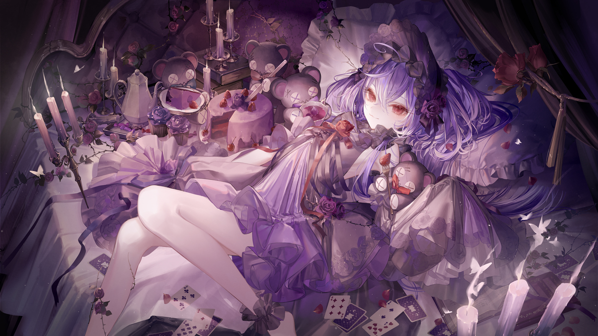 This is a pixiv picture whose title is 【お仕事】パペットパーティー.