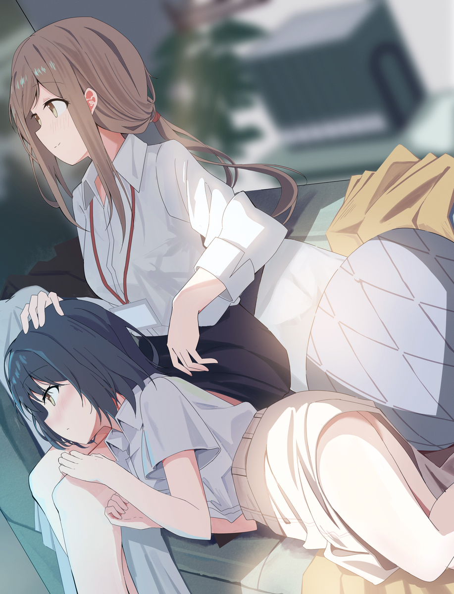 This is a pixiv picture whose title is 安達としまむら.