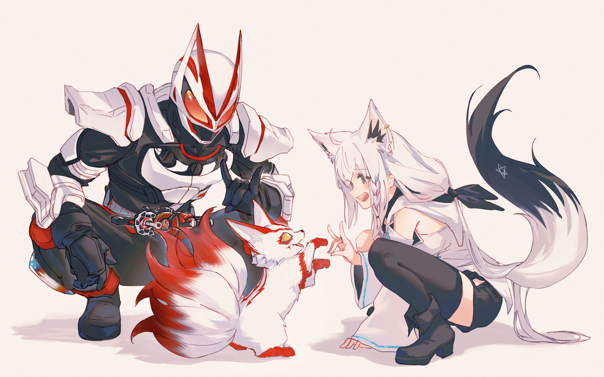 This is a pixiv picture whose title is 🦊🦊🦊.