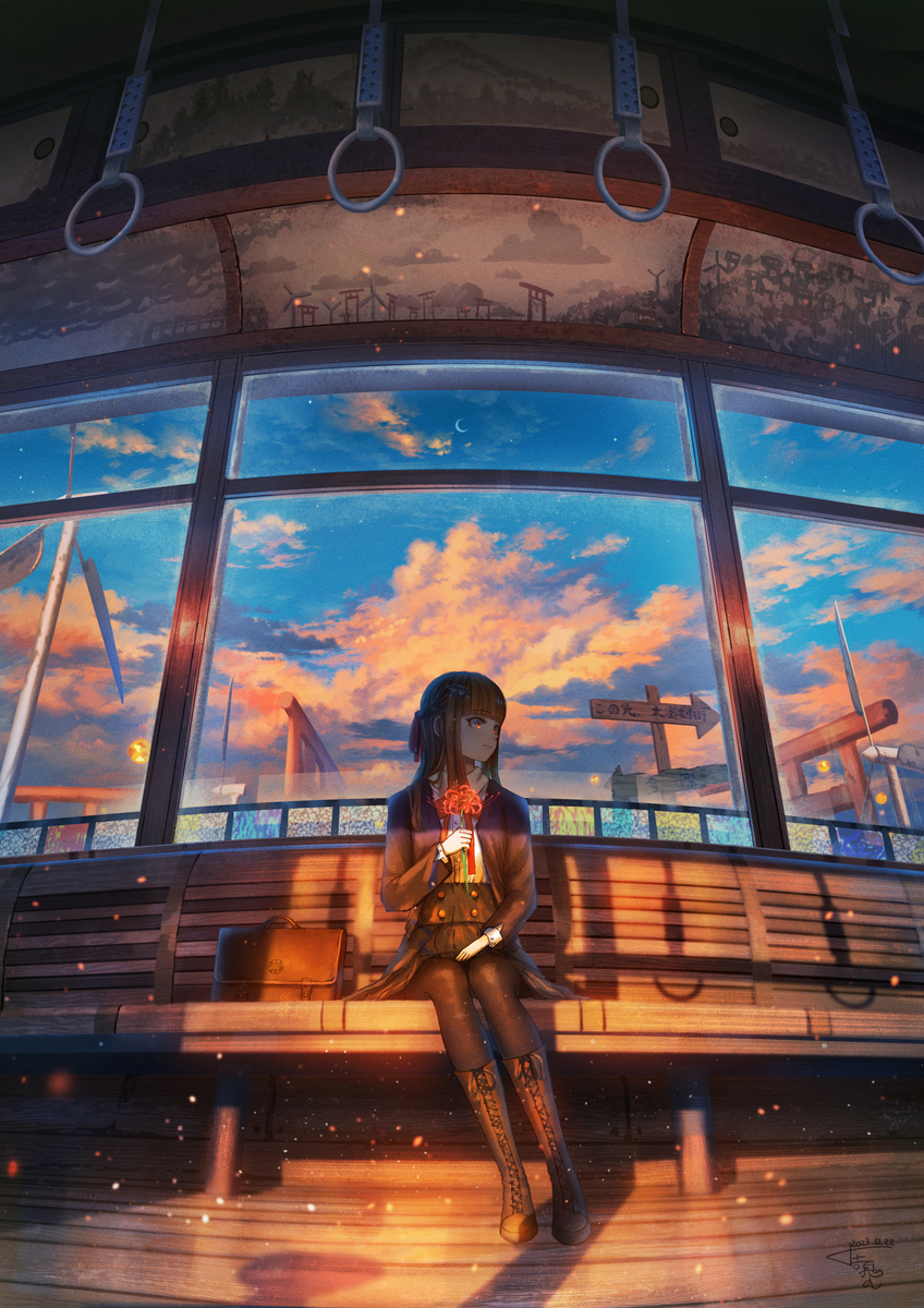 This is a pixiv picture whose title is 「もうすぐ、」.
