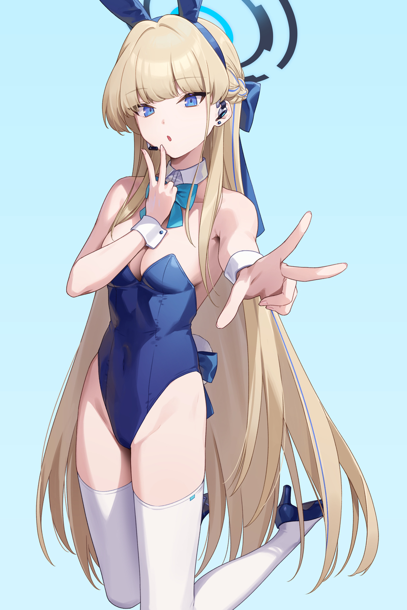 This is a pixiv picture whose title is ぴーすぴーす🐰.