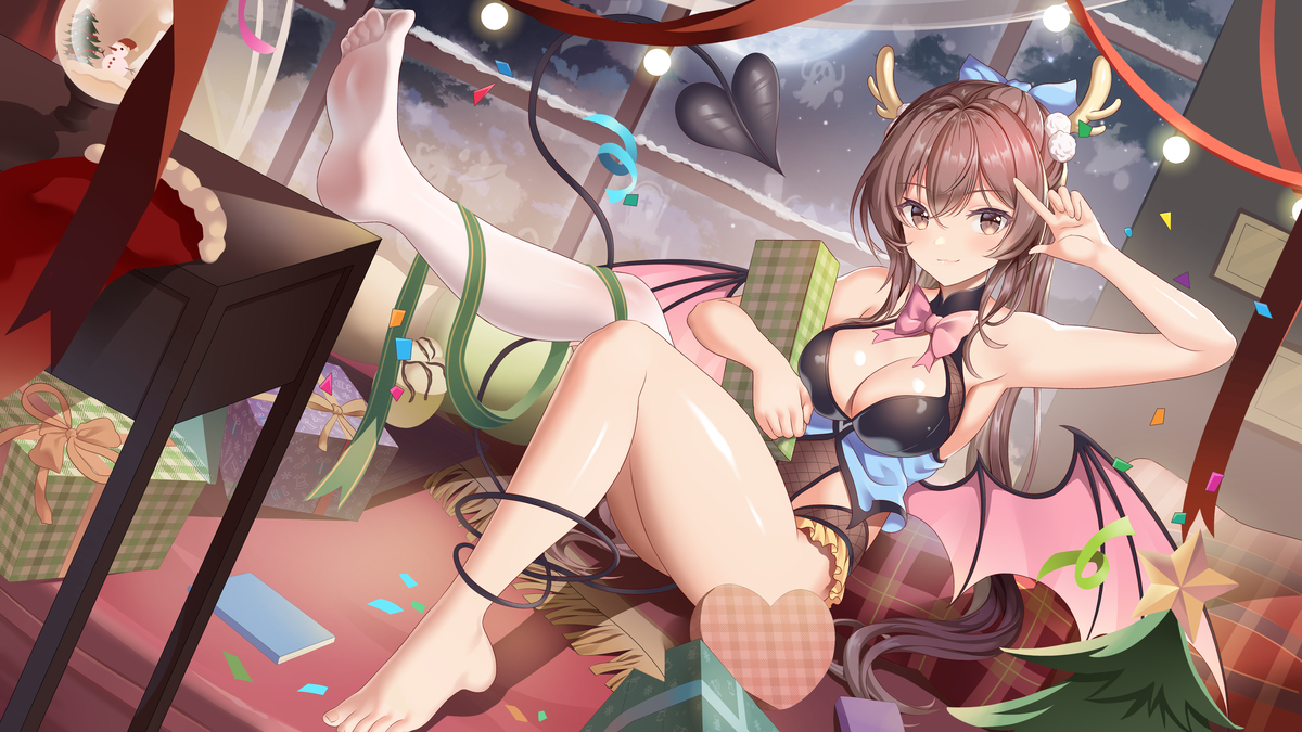 This is a pixiv picture whose title is Merry Christmas 2023.