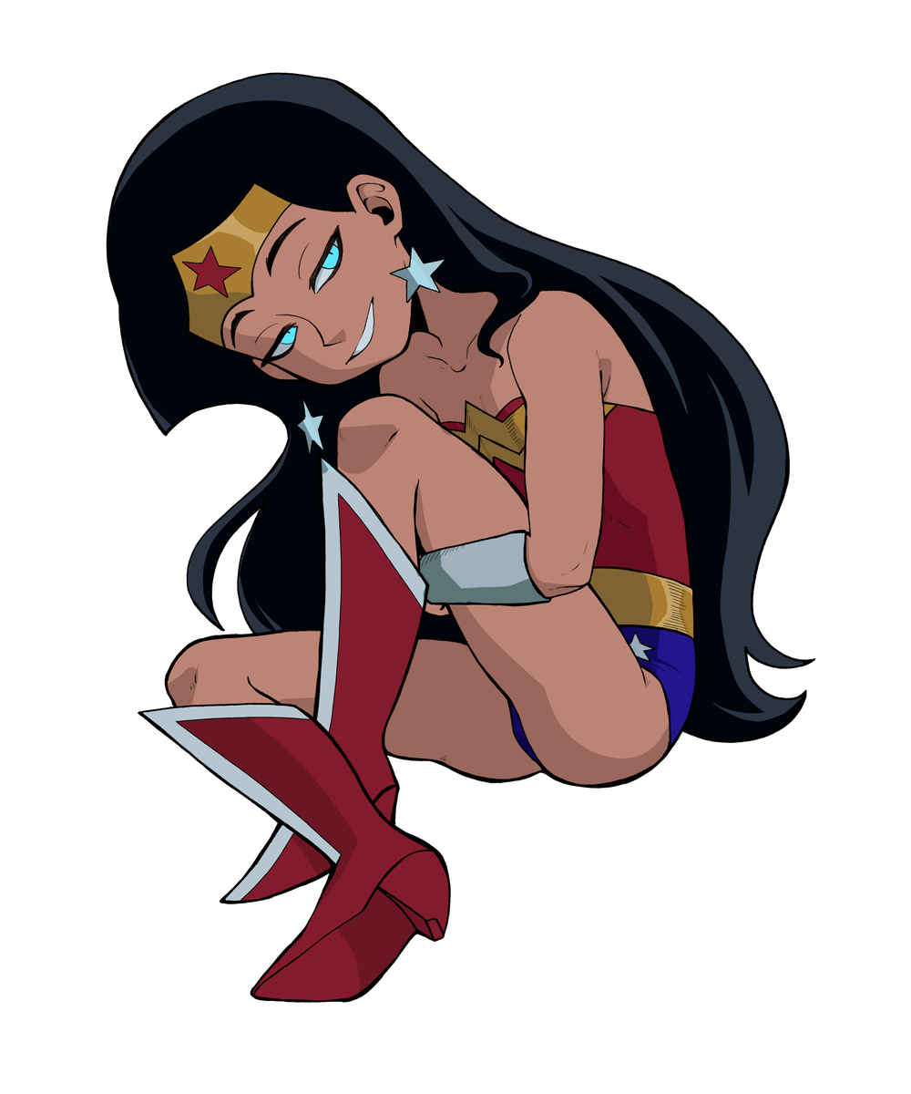 This is a pixiv picture whose title is Wonder Woman.