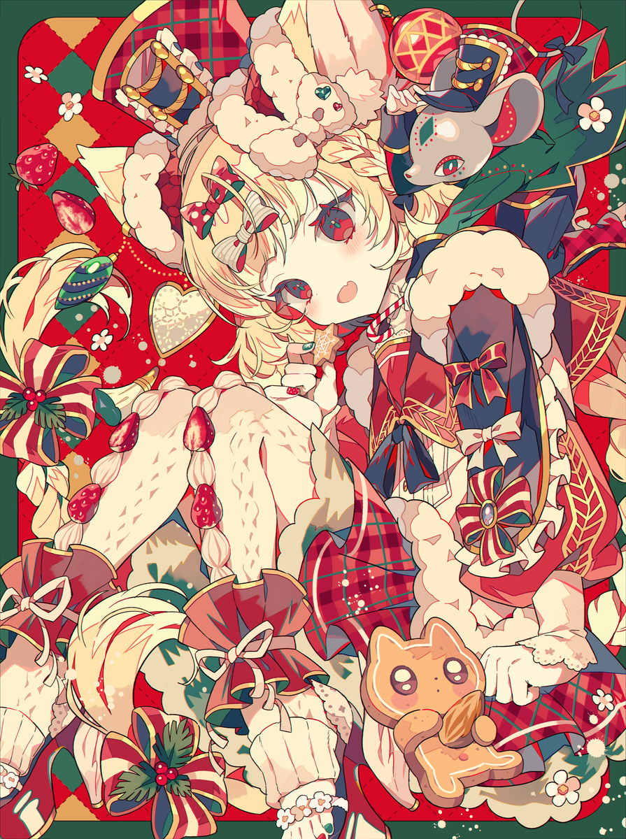 This is a pixiv picture whose title is 🎄🎅.