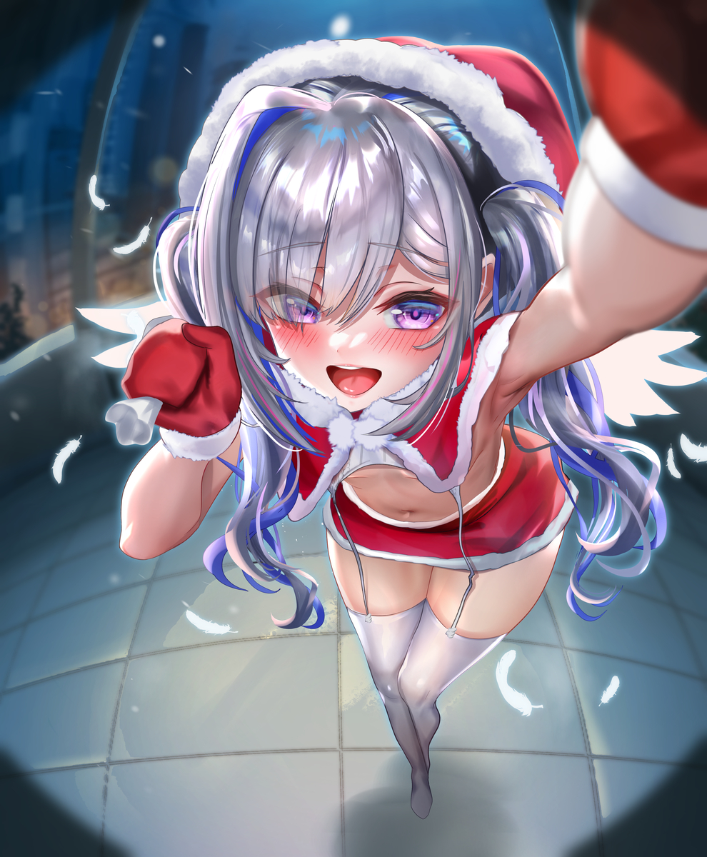 This is a pixiv picture whose title is 🎄かなたそ.