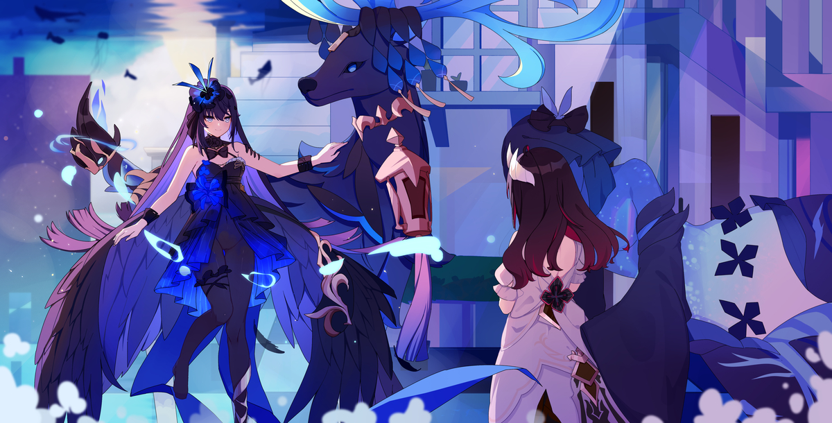 This is a pixiv picture whose title is 邂逅.