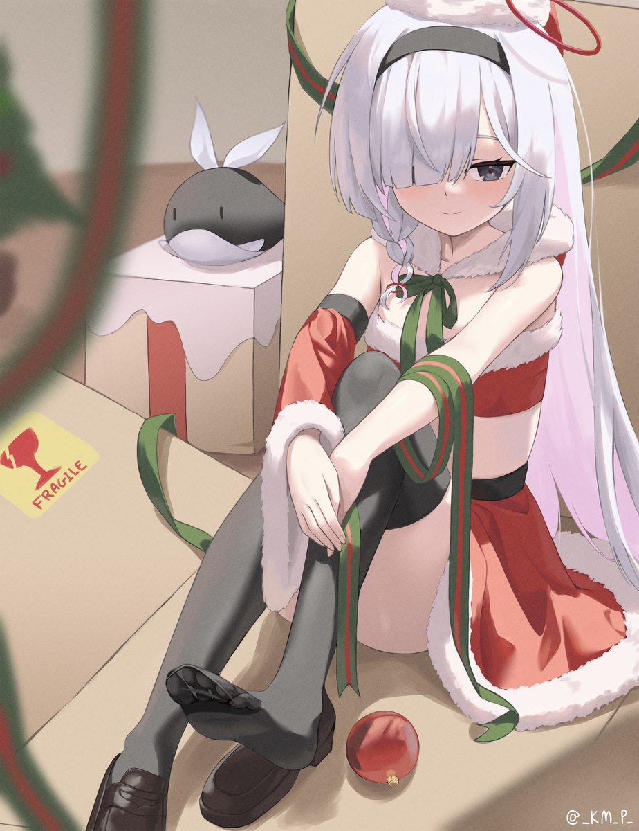 This is a pixiv picture whose title is クリスマスプレゼント🎁.