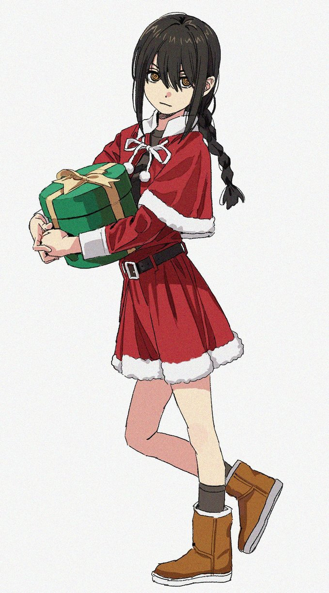 This is a pixiv picture whose title is Merry Christmas 🎄.