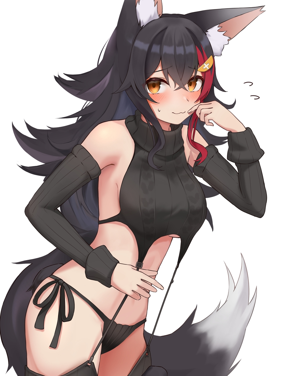 This is a pixiv picture whose title is 例のセーター.