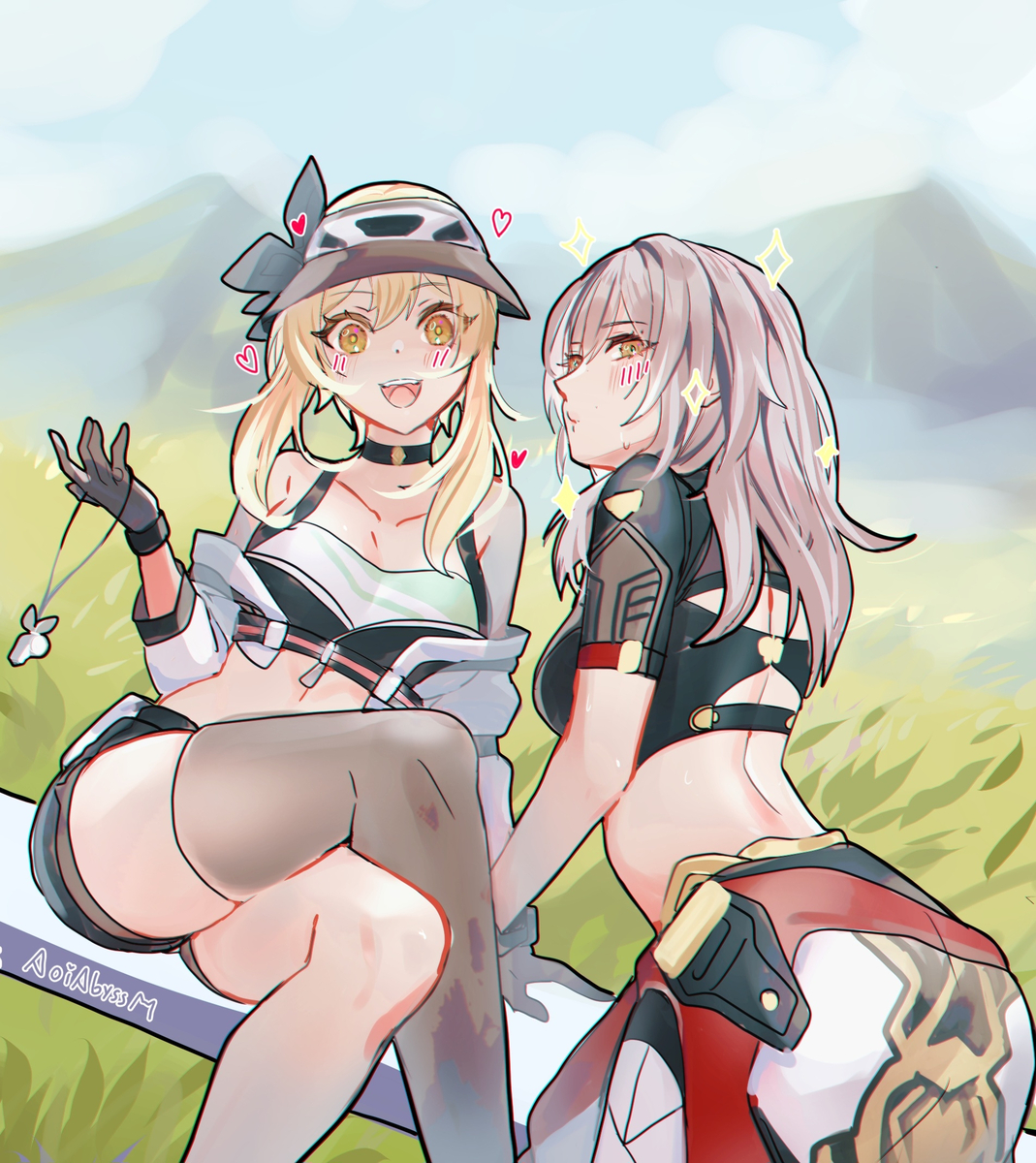 This is a pixiv picture whose title is Stelle & Lumine #02.