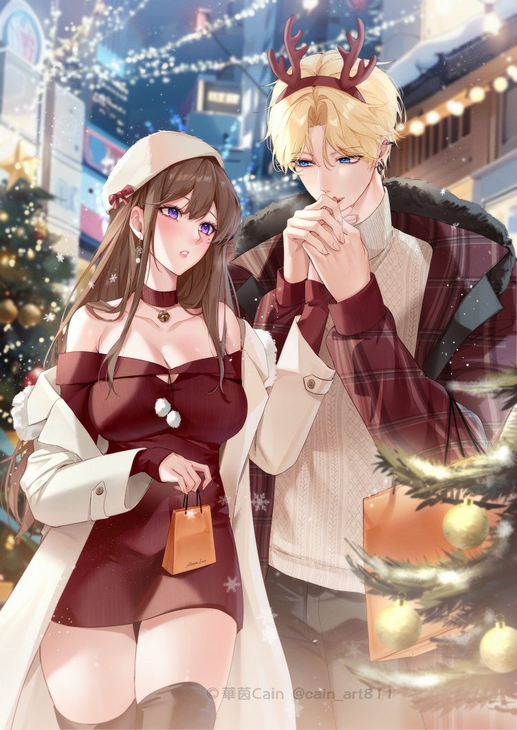 This is a pixiv picture whose title is メリクリ🎄.