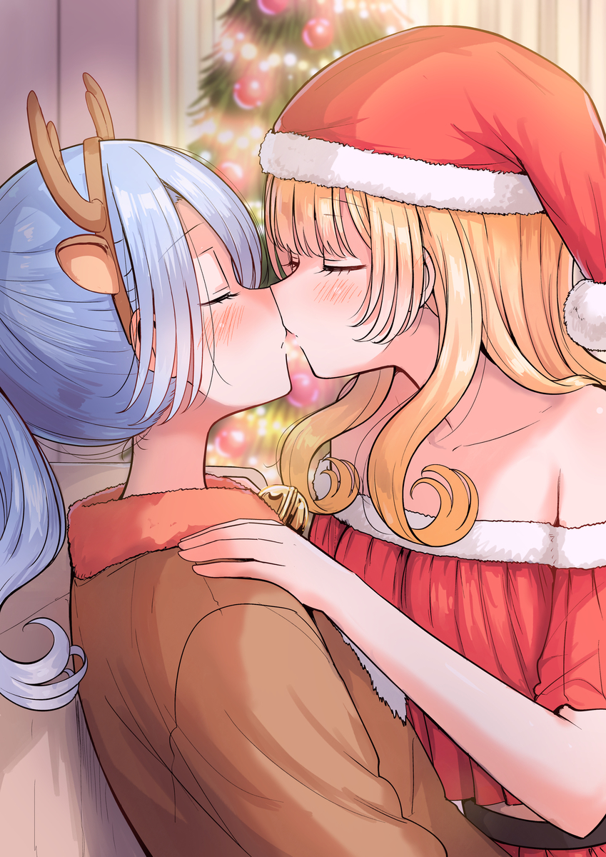 This is a pixiv picture whose title is くりすまちゅ.