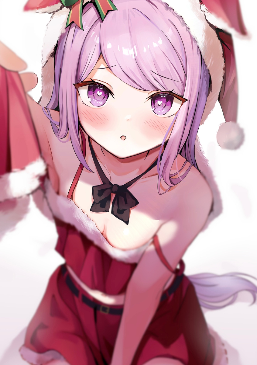 This is a pixiv picture whose title is クリスマスを楽しむマックイーン.