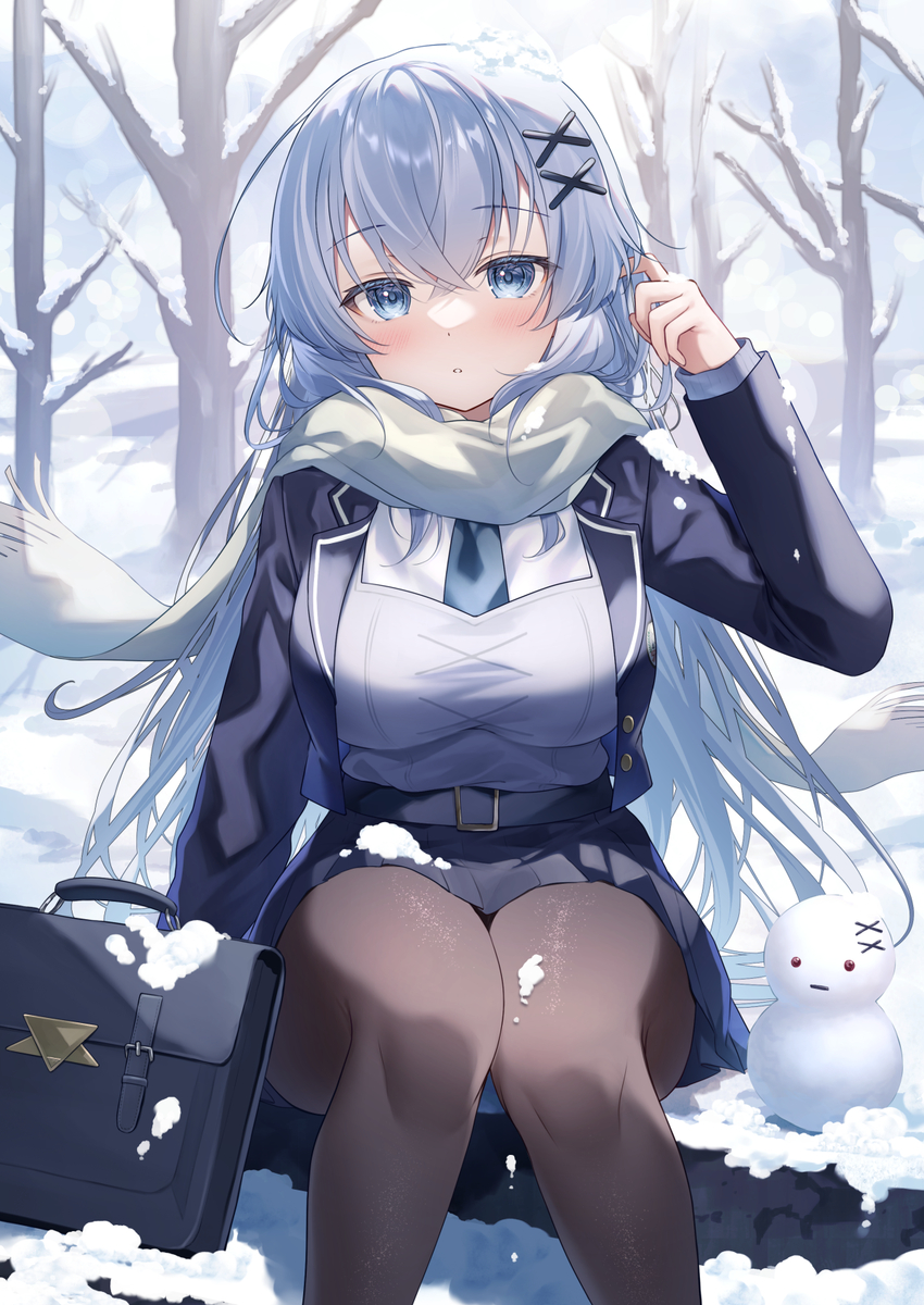 This is a pixiv picture whose title is ☃️.