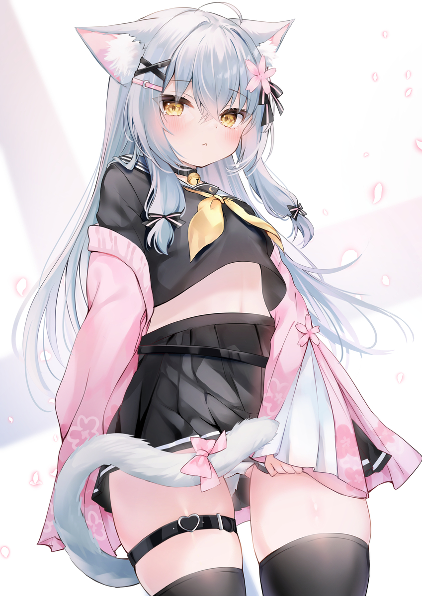 This is a pixiv picture whose title is 絶対領域❤︎.