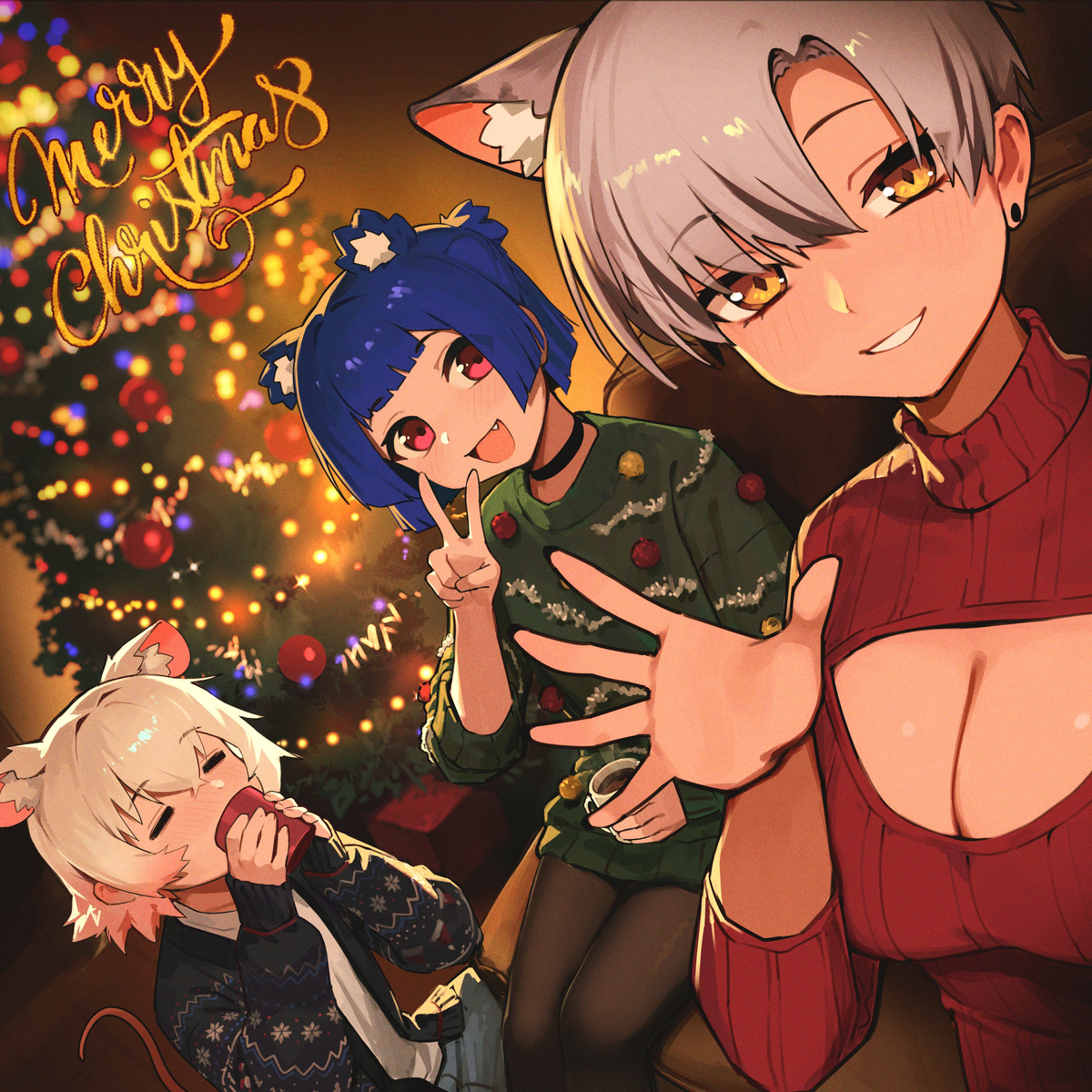 This is a pixiv picture whose title is Merry Grismas!.